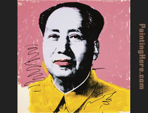Mao Yellow Shirt painting - Andy Warhol Mao Yellow Shirt art painting